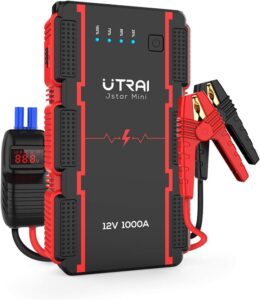 Arrancador de Coches UTRAI 13800mAh, 12V 1500A, para Gasolina y Diésel, con LCD Smart-Clip